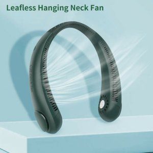 Portable Hanging Neck Sports Fan, Hand Free Neck Fan, USB Rechargeable.